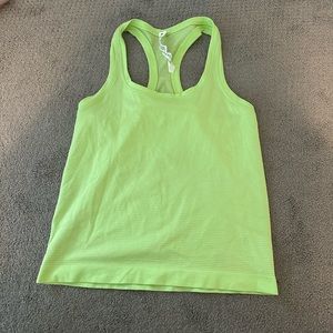 Lululemon Lime Green Swiftly Tech Racerback Tank Top 2.0 Race Length  - size 4